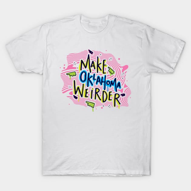 Make Oklahoma Weirder - Turbeau T-Shirt by weirderOK